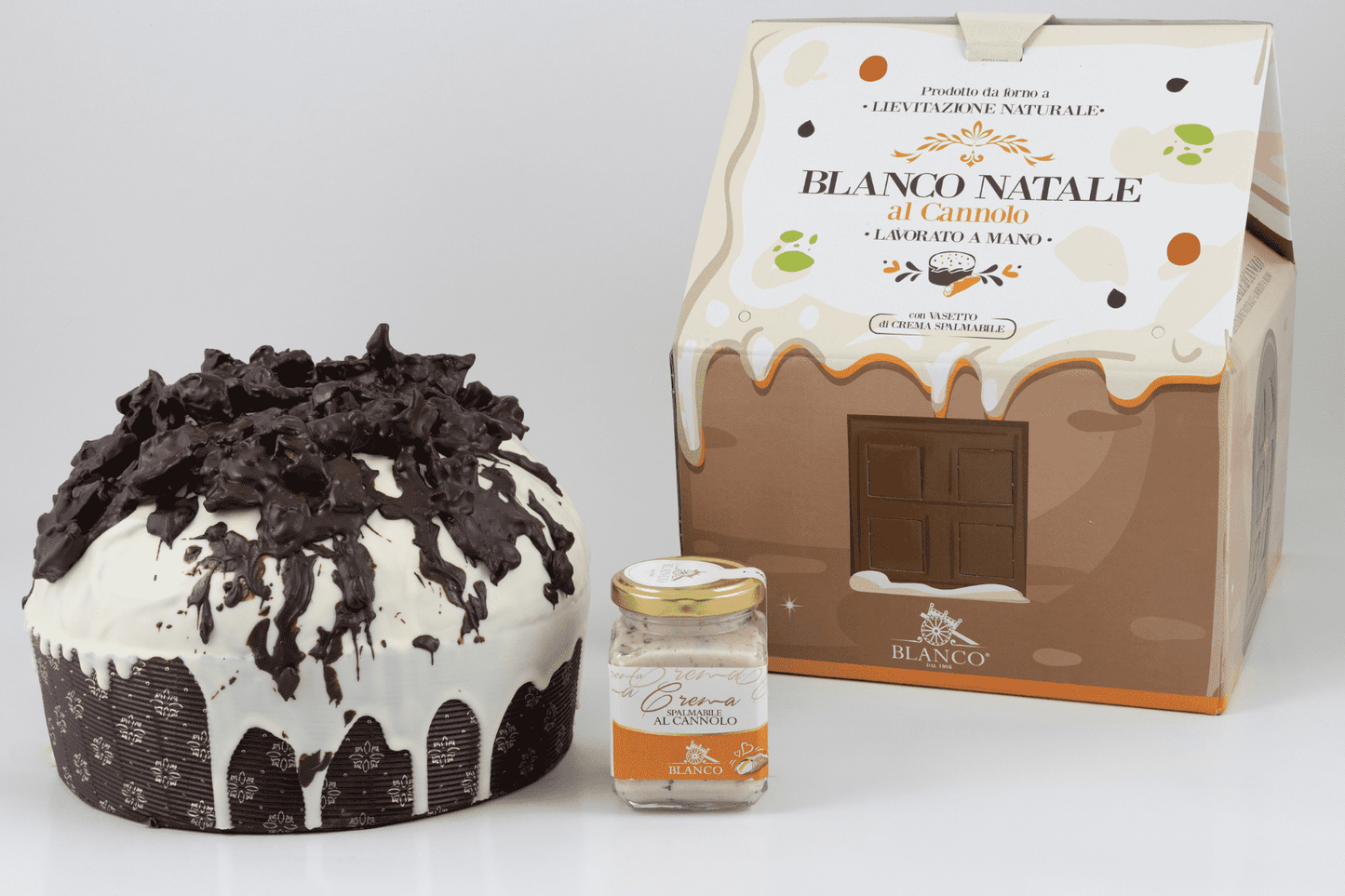 Blanco Natale Panettone al Cannolo Siciliano inkl. Crema al Cannolo 190g