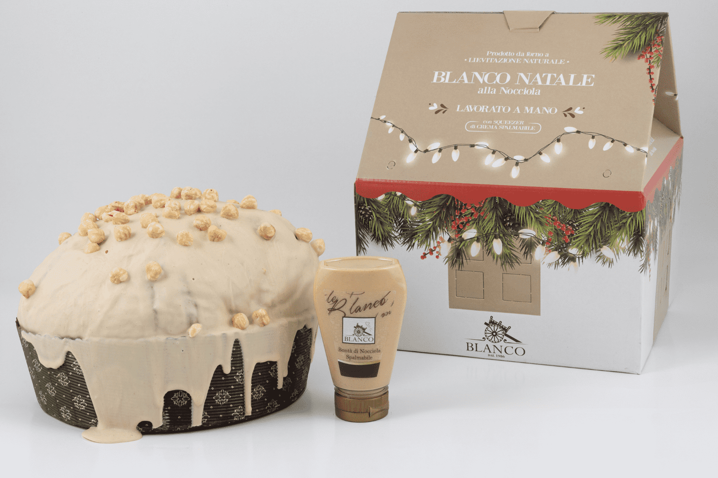 Blanco Natale Panettone alla Nocciola inkl. Crema di Nocciola 190g