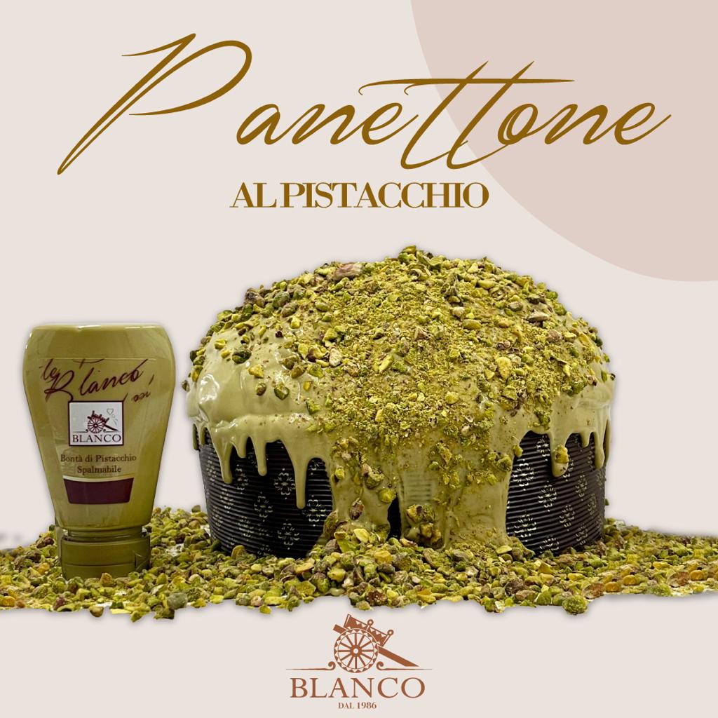 Blanco Natale Panettone al Pistacchio 1kg inkl. Crema al Pistacchio 190g