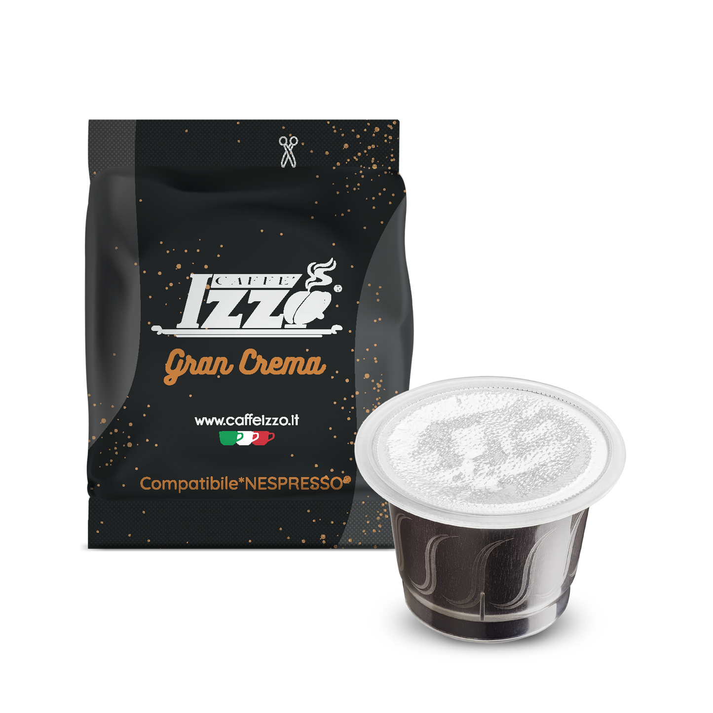 Caffè Izzo Grand Crema Nespresso®* kompatibel - 50 Kaffeekapseln