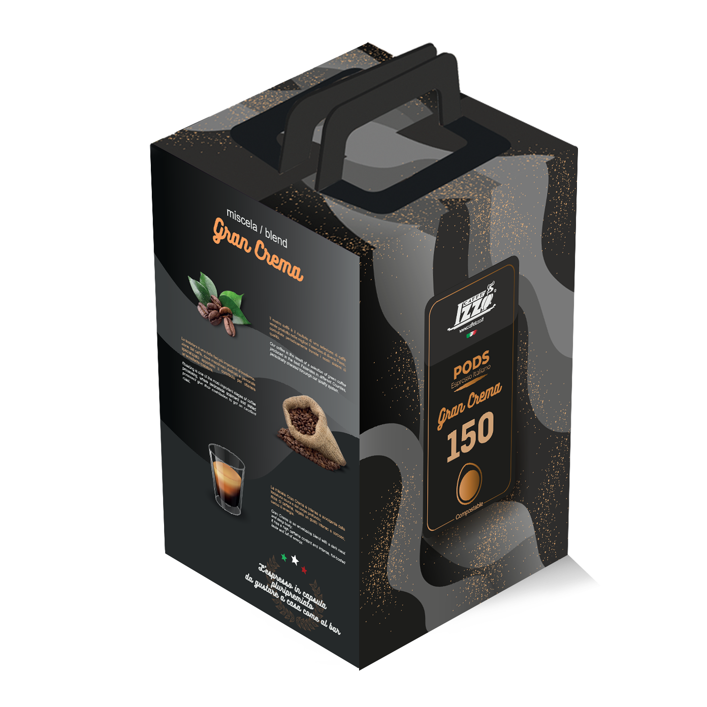 Caffè Izzo - E.S.E Kaffeepads Gran Crema - 150 Stk.